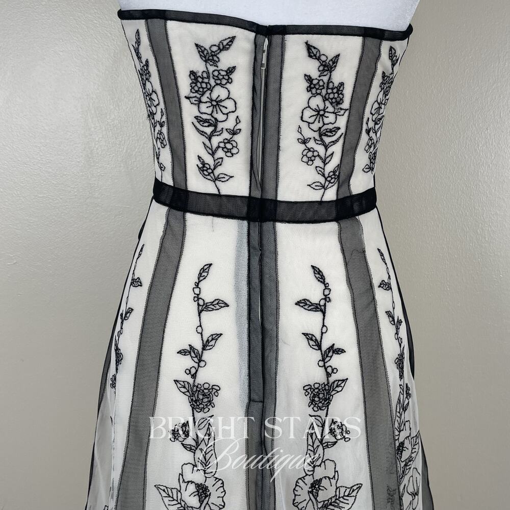 Rare Black and White Lace Strapless Dress ASO Charmed Piper Phoebe Halliwell - Picture 11 of 11